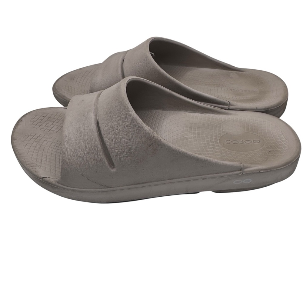 OOFOS Men's Gray Sandals - Size 11 - Picture 5 of 10